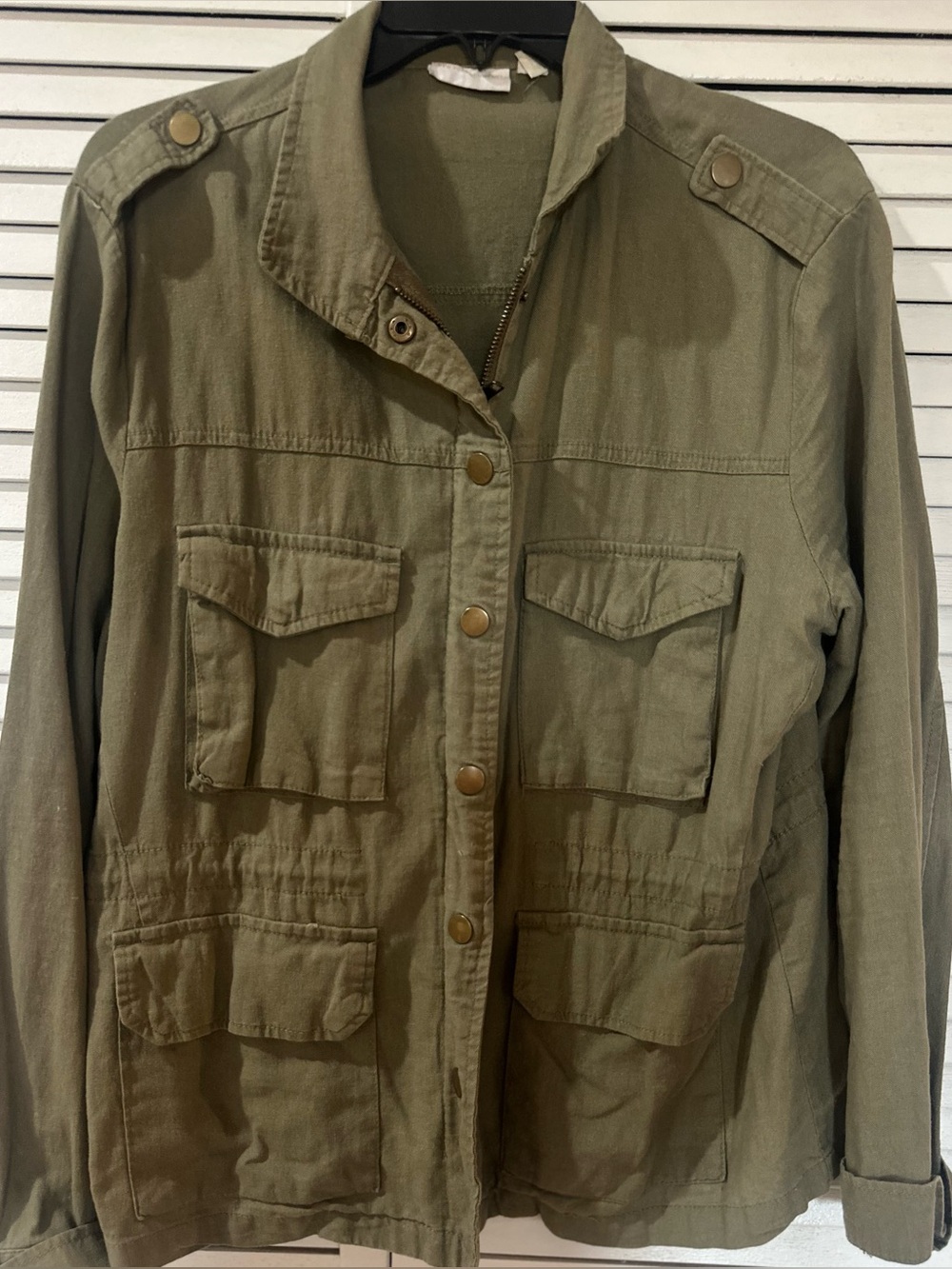 Olive Utility Jacket - Women’s Military Style Coat